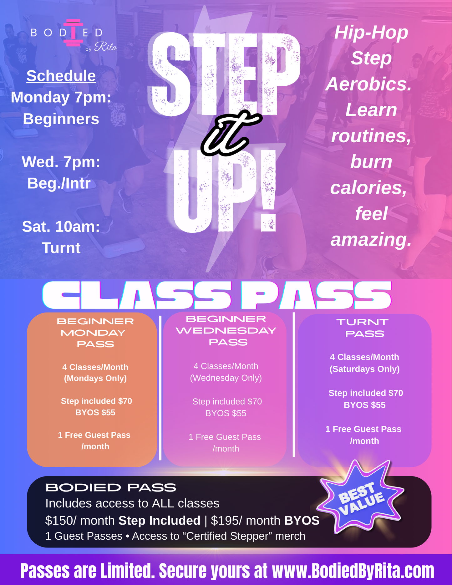 Step It UP! Class Pass