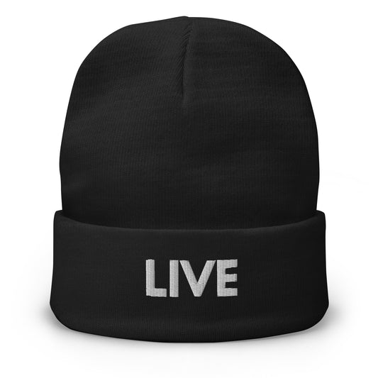 LIVE Embroidered Beanie